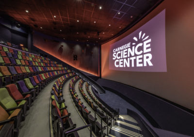 Carnegie Science Center logo presented on the Rango's Giant Screen
