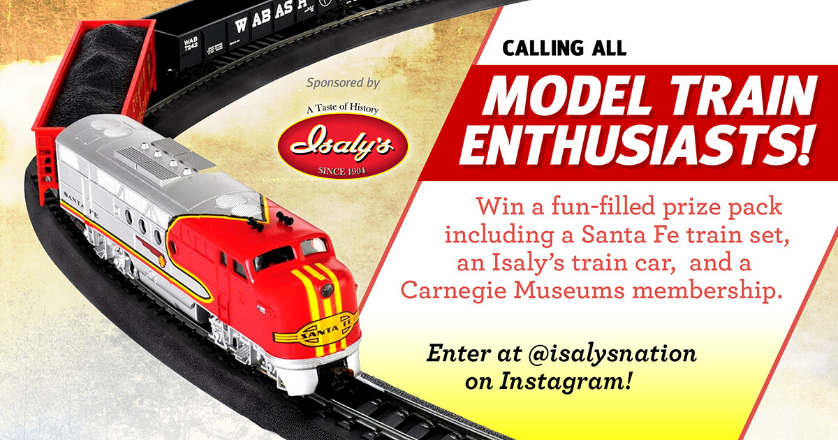 Win a fun-filled prize pack including a Santa Fe train set and Carnegie Museums membership