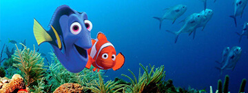 Dory and Marlin from Finding Nemo