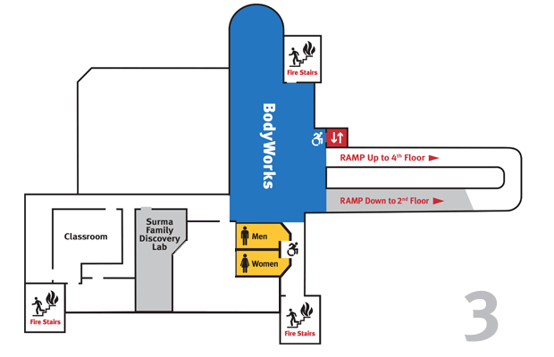 Third floor map