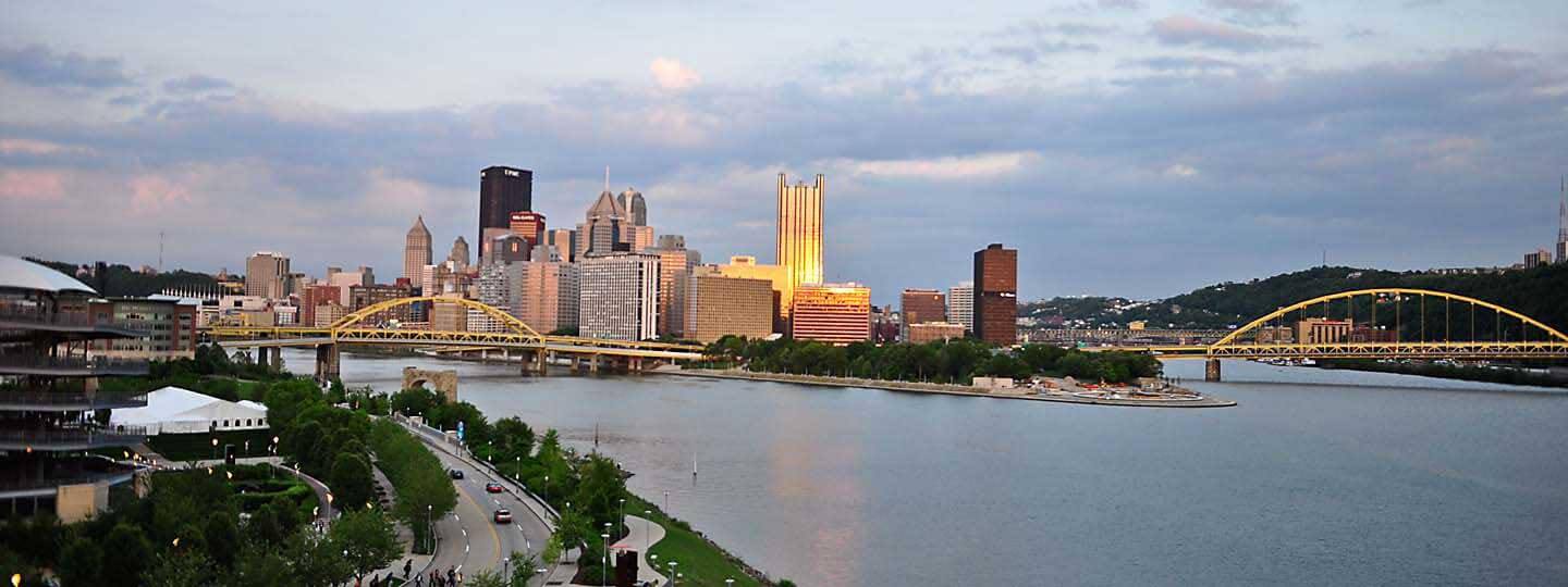View of downtown Pittsburgh from Carnegie Science Center