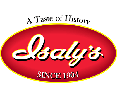 Original Isaly's quality Old Fashioned Ice Cream and Chipped Chopped Ham logo