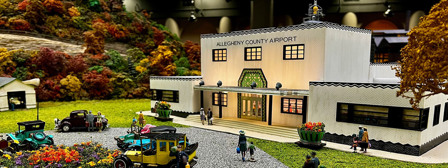 A miniature replica of the Allegheny County Airport