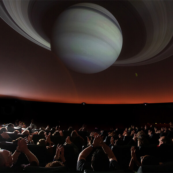 Guests sitting in Buhl Planetarium