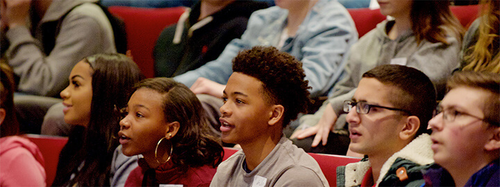 Students in an auditorium