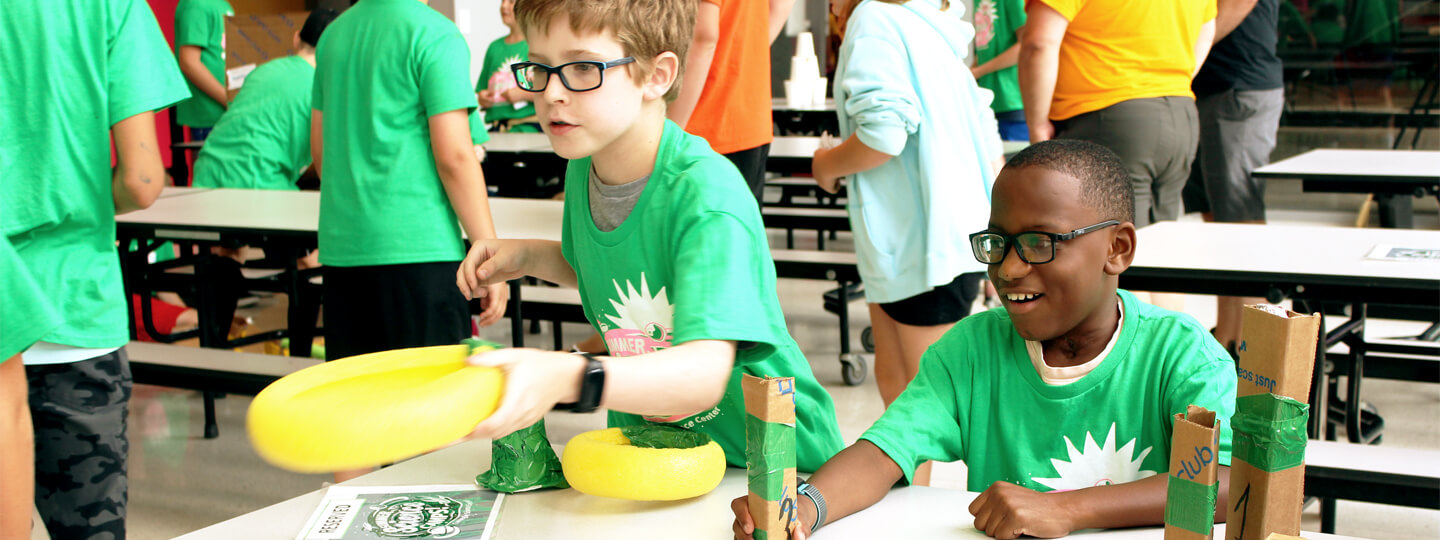 Children building projects