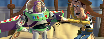 Buzz Lightyear and Woody from Toy Story